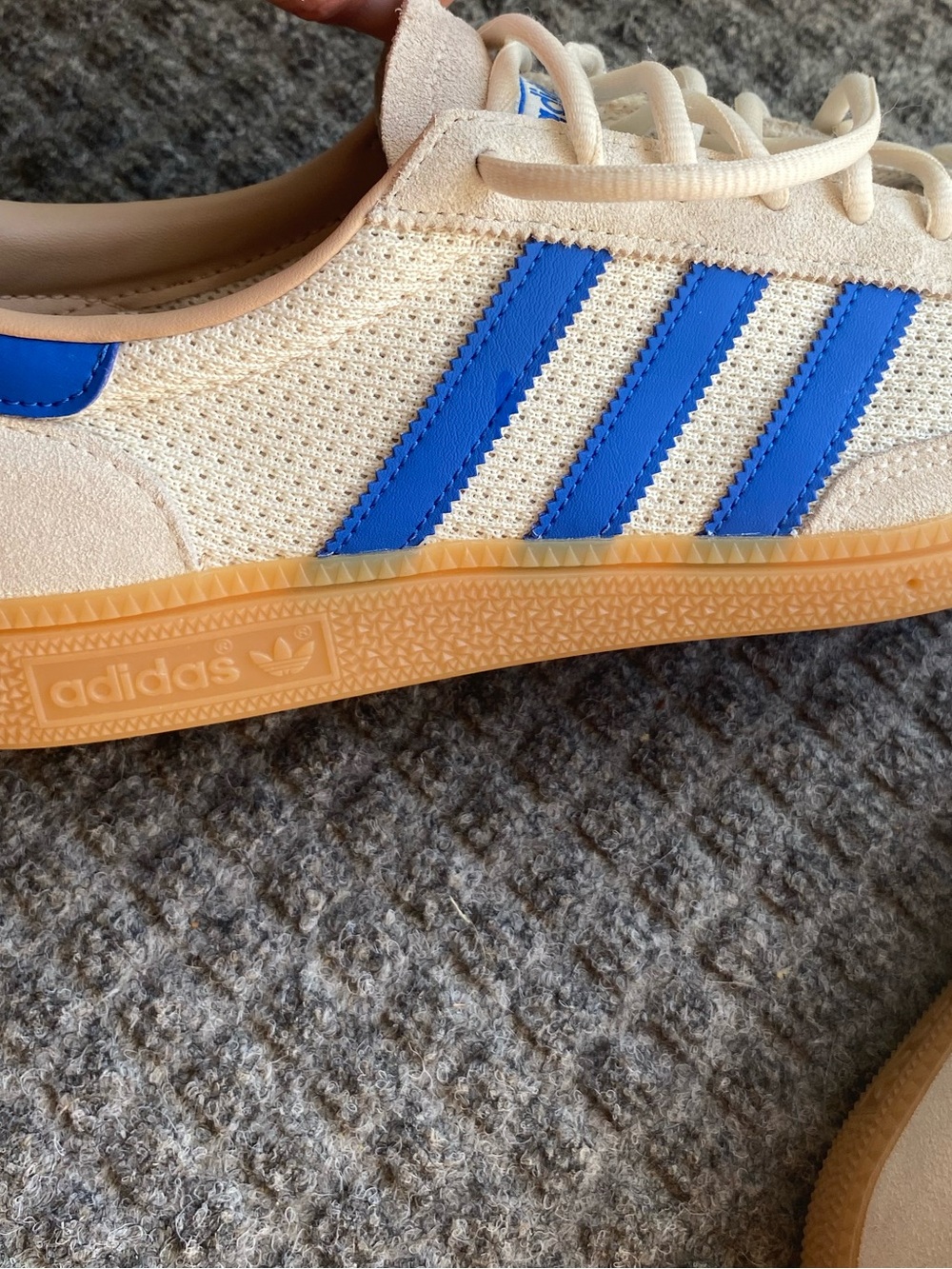 adidas Handball Spezial Men’s Sneakers Cream white/blue/sandstone - Picture 10 of 14